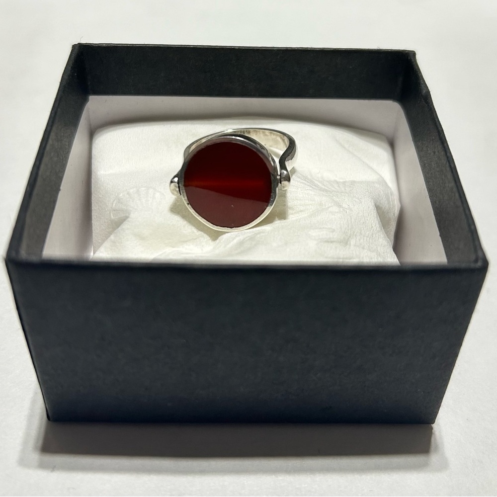 Handmade Egyptian Silver Spinner Ring